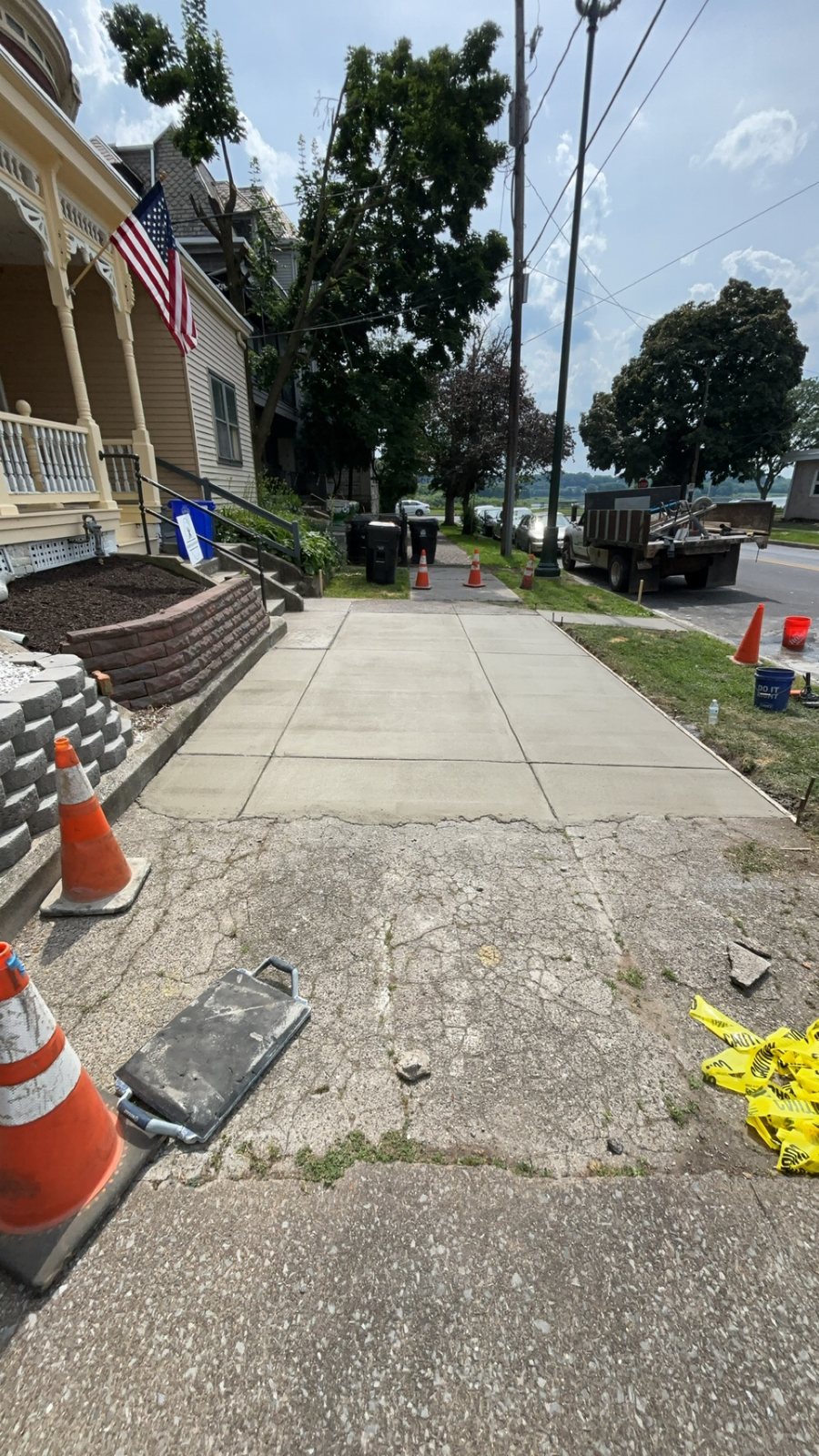 City sidewalk replacement completed by T-Bones Concrete